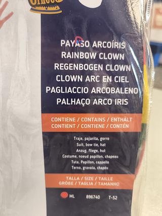 Disfraz Payaso TML