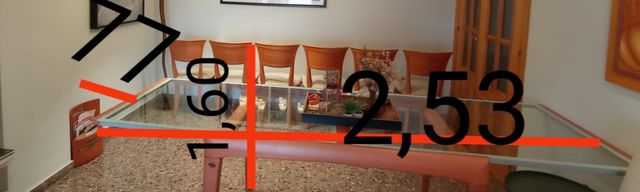 Mesa extensible y 6 sillas