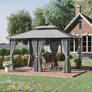 Cenador para Jardín 3x4 m Pérgola de Jardín