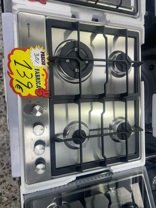 ¡Placa de Gas Johnson de Acero Inoxidable