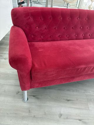 Sofa para negocio chester rojo