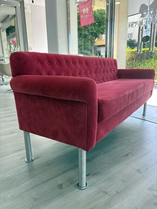 Sofa para negocio chester rojo