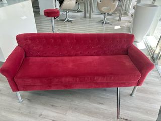Sofa para negocio chester rojo