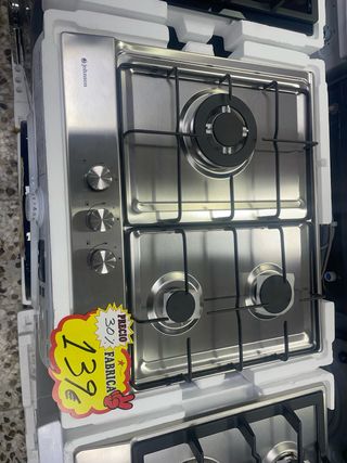 ¡Placa de Gas Johnson de Acero Inoxidable 