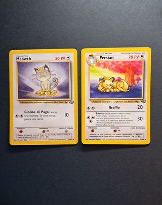 Card Meowth e Persian Jungle