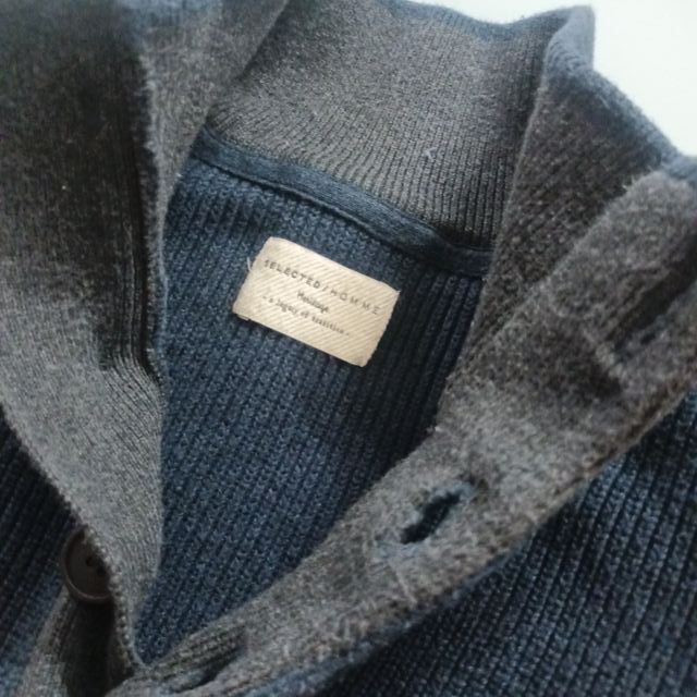 Hombre. Jersey SELECTED. Azul Marino. L