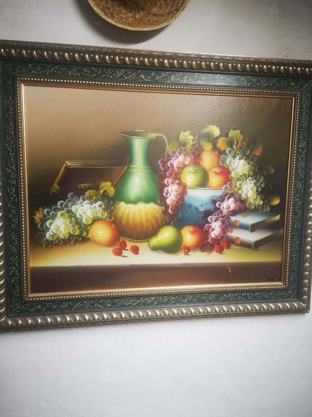 Cuadro de bodegon con marco incluido