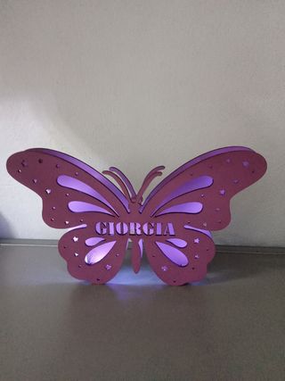 Lampada a forma di farfalla personalizza