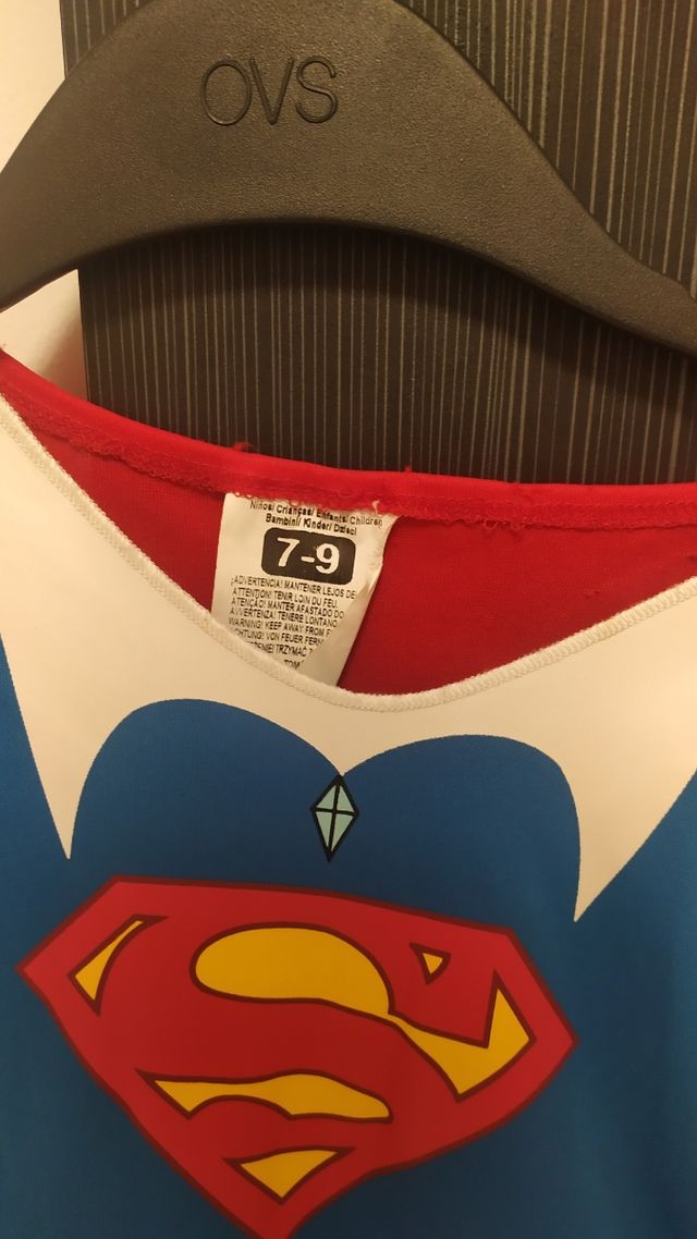 Disfraz superwoman niña