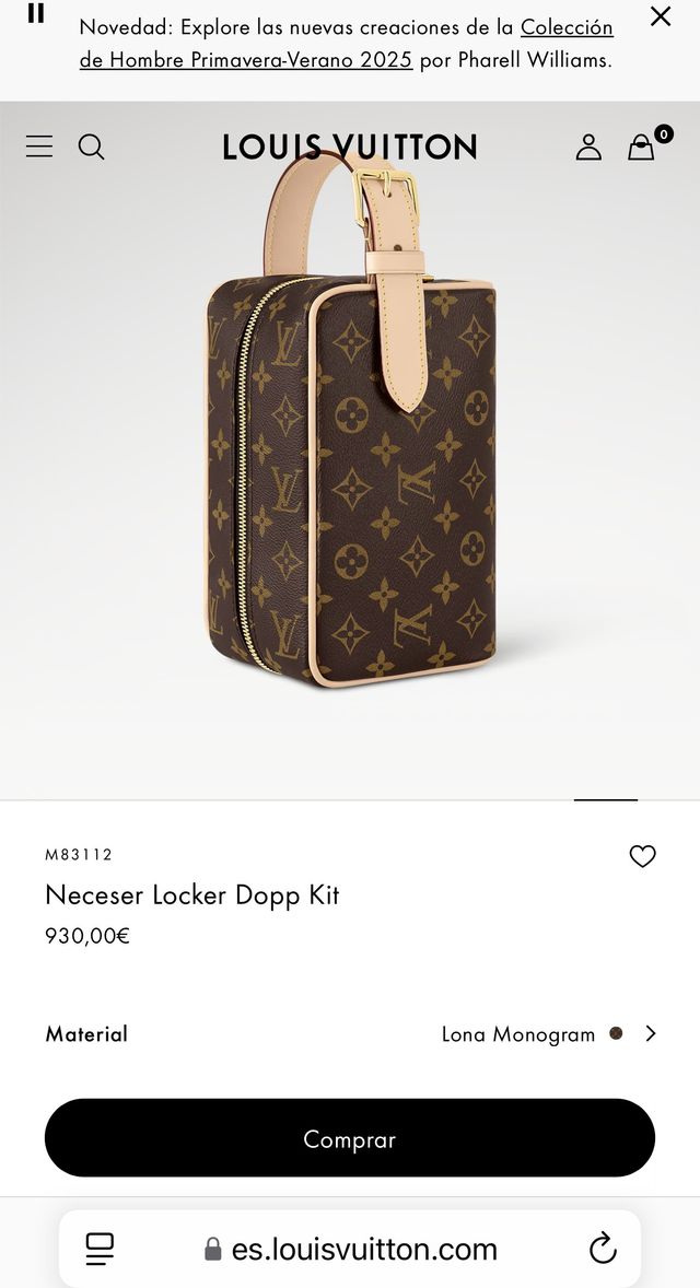 Estojo duplo Louis Vuitton Locker Original