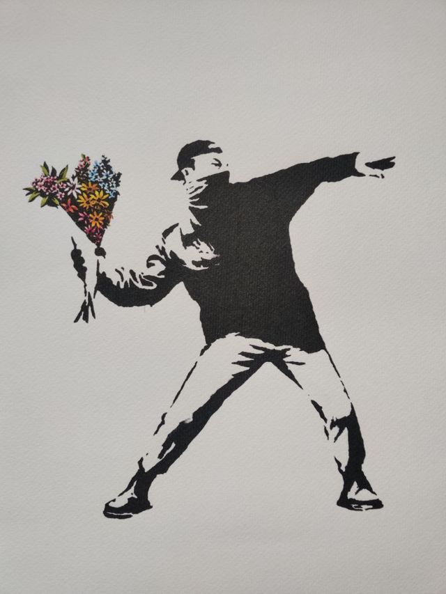 litografía de banksy