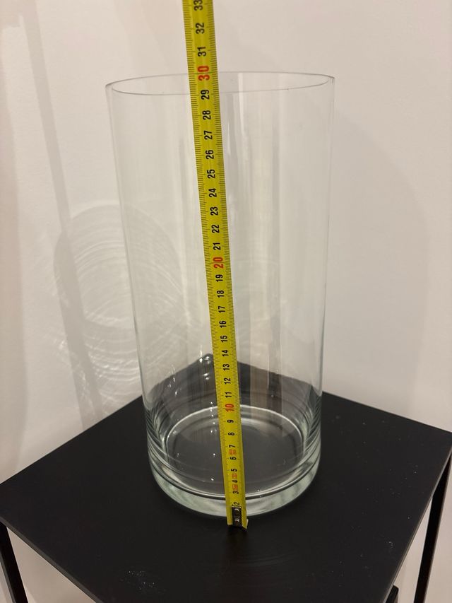 Jarrón grande de cristal