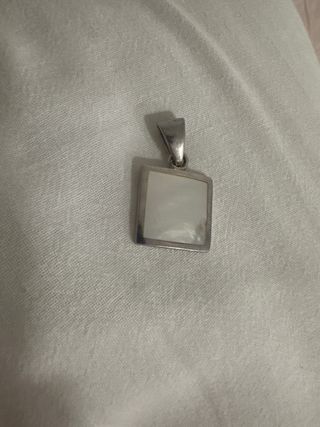 Colgante plata y nacar
