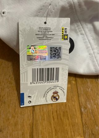 Gorra firmada Real Madrid