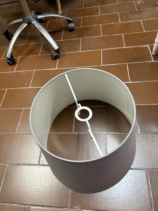 Pantalla lampara gris