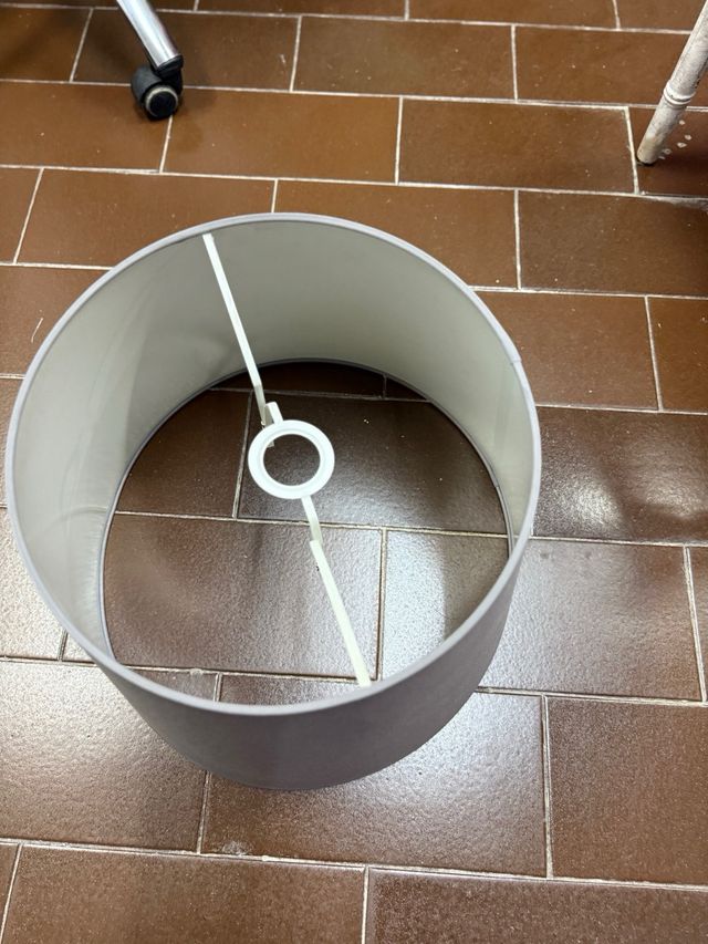 Pantalla lampara gris