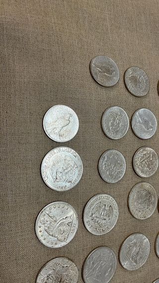 Morgan dollar plata, 23 monedas