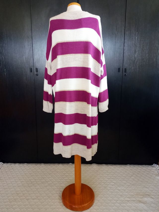 Chaqueta larga de punto