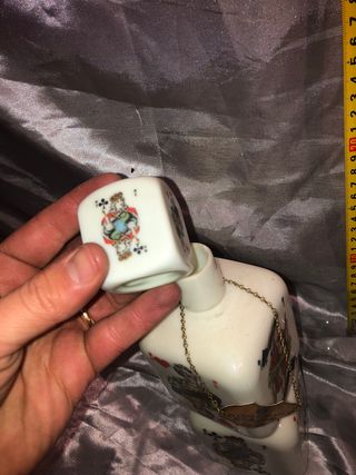 Bottiglia In Pasta Di Vetro Poker anni 40/50