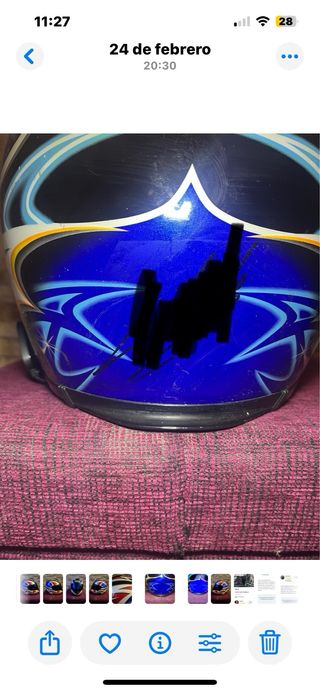Casco FIRMADO ALEX CRIVILLE moto shoei talla S 