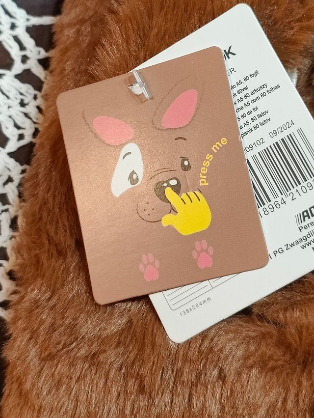 Taccuino peloso cagnolino