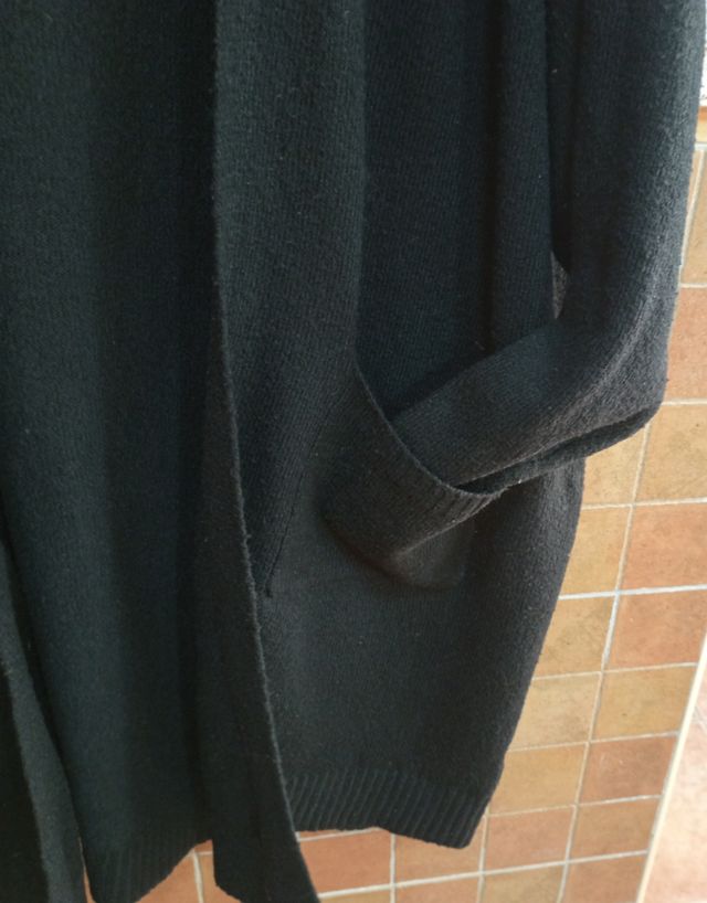 Chaqueta larga de lana