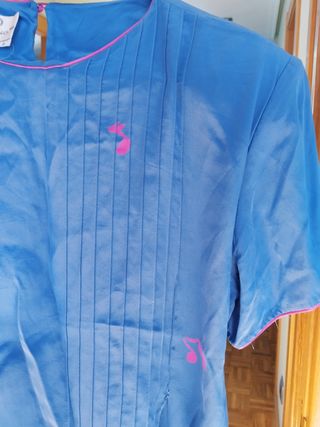 Blusa Vintage estampado notas musicales