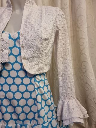 Vestido corto flamenca.