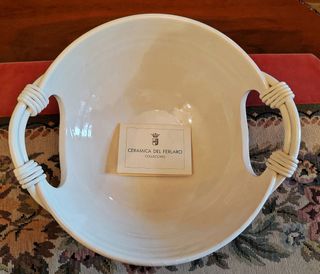 Centrotavola portafrutta Ceramica del Ferlaro