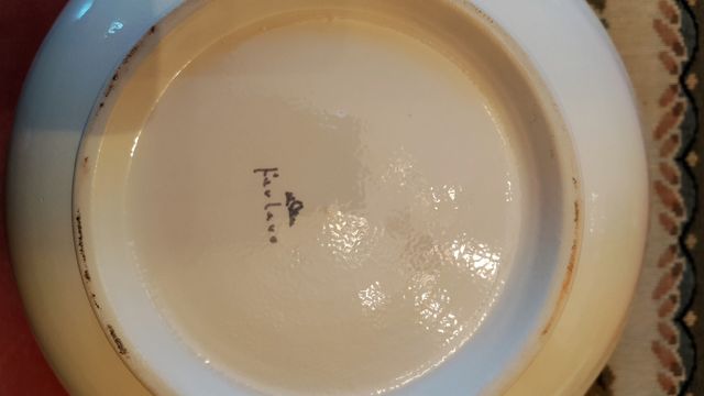 Centrotavola portafrutta Ceramica del Ferlaro