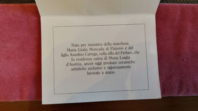 Centrotavola portafrutta Ceramica del Ferlaro