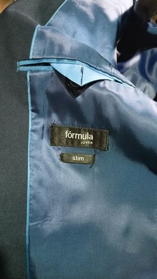 Traje Formula Joven Azul Marino talla 42