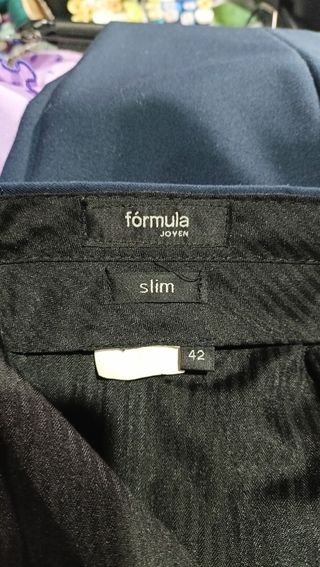 Traje Formula Joven Azul Marino talla 42