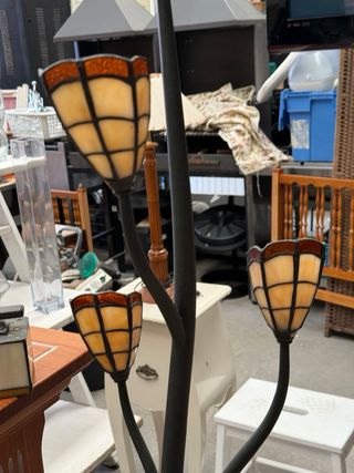 Lampara de pie estilo tiffany