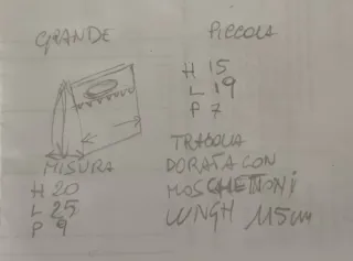 Borsetta vera pelle fatta a mano