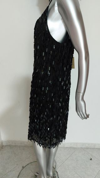 Abito pura seta e payette Xxl  da ballo latino.