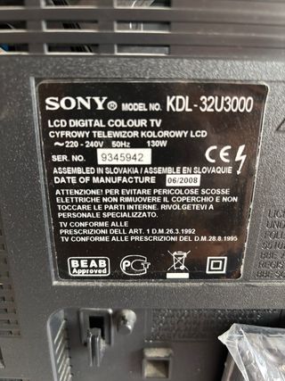 Television Sony Bravia 32 pulgadas