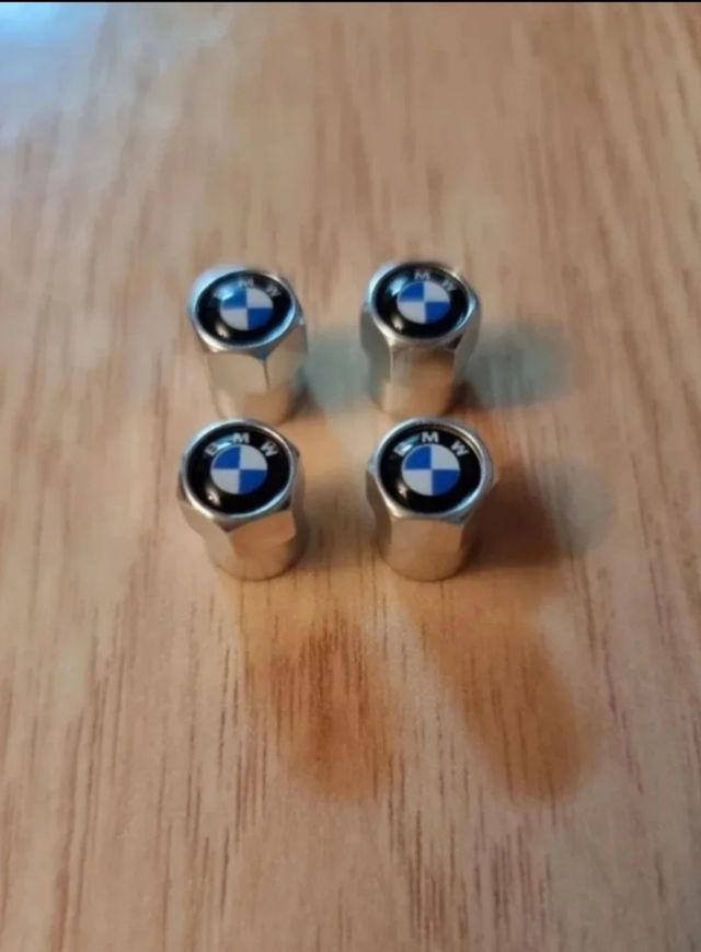 Pack de 4 Uds tapón válvula rueda con logo de BMW.