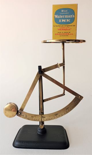 Antigua BALANZA. PESACARTAS. Siglo XIX.