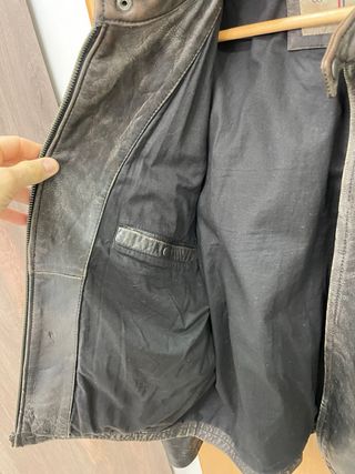 Chaqueta cuero vintage moto
