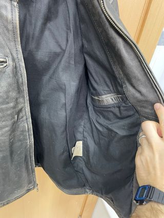 Chaqueta cuero vintage moto