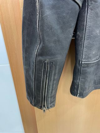 Chaqueta cuero vintage moto