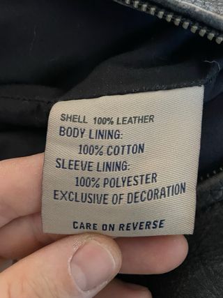 Chaqueta cuero vintage moto