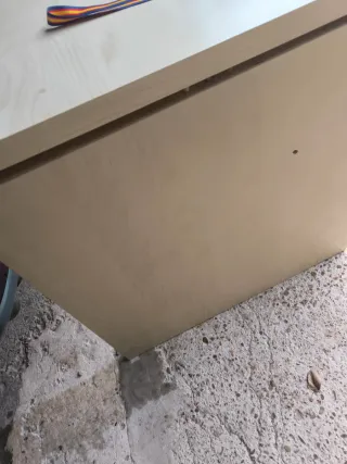 Mesa estudio oficina MALM IKEA Beige sin esquina a