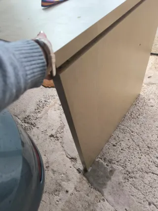 Mesa estudio oficina MALM IKEA Beige sin esquina a