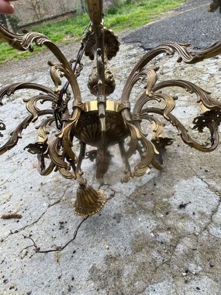 Lampadario in ottone