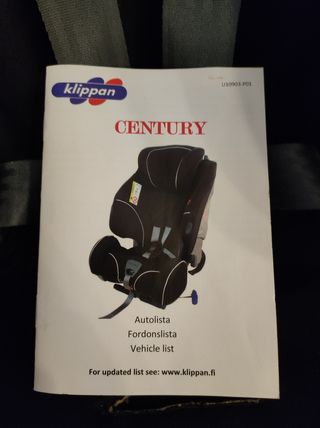 Silla coche grupo 1-2 Klippan Century