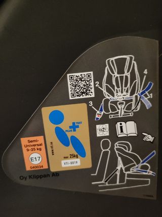 Silla coche grupo 1-2 Klippan Century