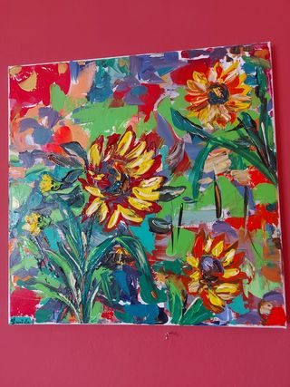 Dipinto su tela "Girasoli"