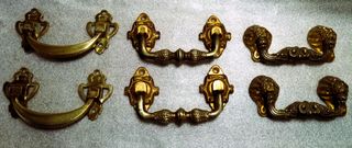 Manici antichi per baule o cassapanca.